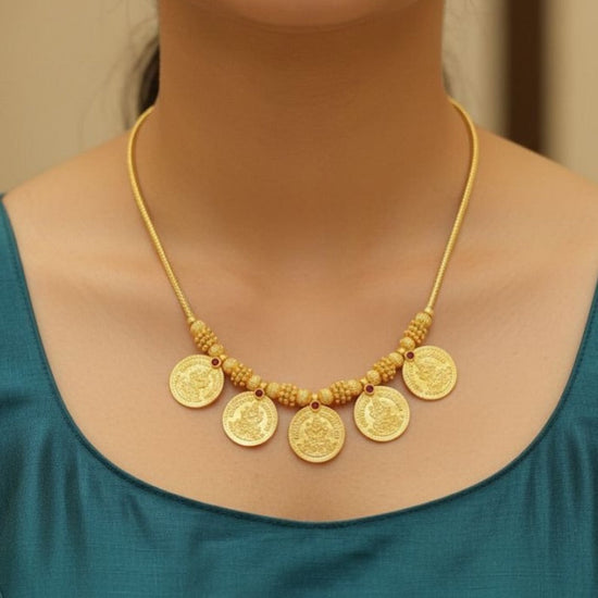 Microplated Coin Trendy Necklace