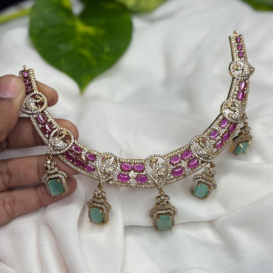 Hasli Pastel Kemp Stones Necklace N0023