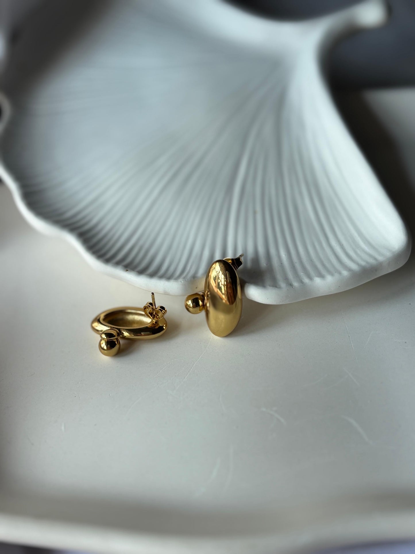 Stainless Steel Anti Tarnish 18k Gold plated  Earring SS005
