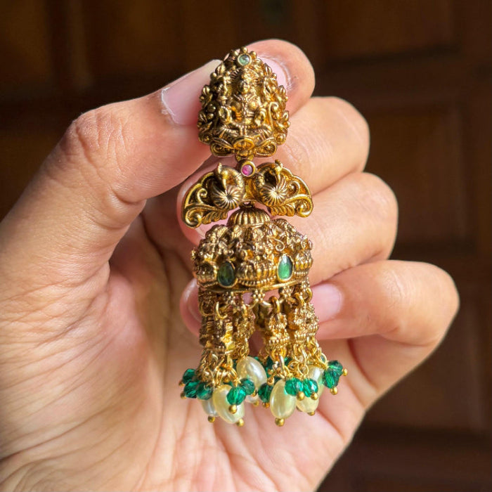 Antique Unique Lakshmi Jhumka J0028-CU40
