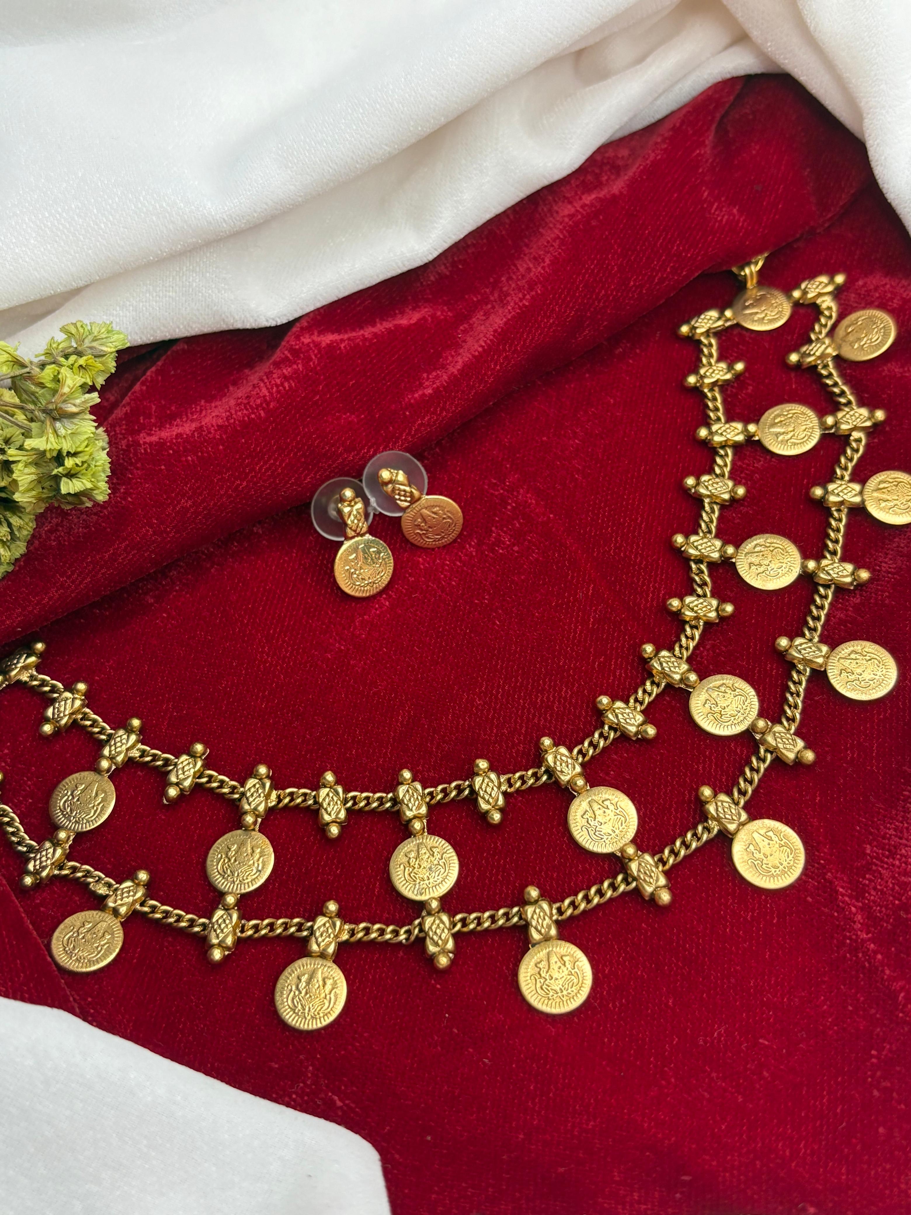 2 Layer Coin Necklace N0020-CJ20