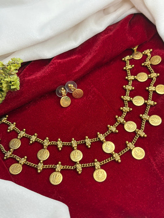 2 Layer Coin Necklace N0020-CJ20