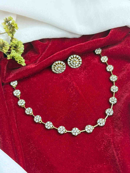 Minimal Diamond Replica Necklace N0221-CJ25