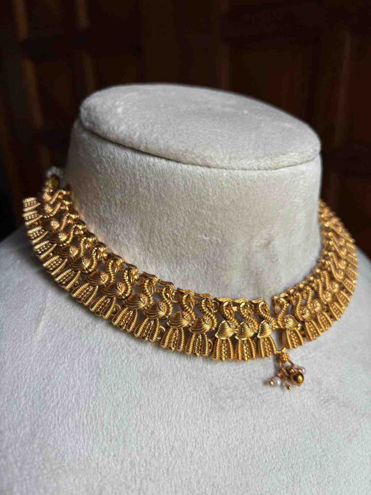 Matte finish Peacock Necklace N0226