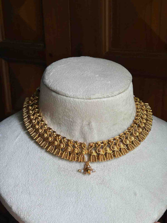 Matte finish Peacock Necklace N0226