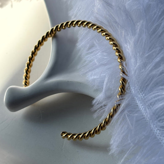 Stainless Steel Anti tarnish Kada Rope Bangle K0002