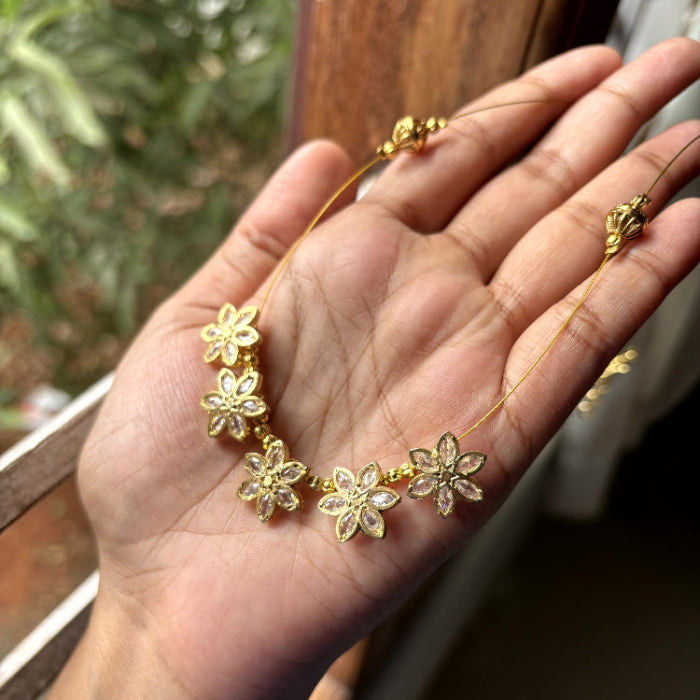 Invisible Flower Stone Chain N0025