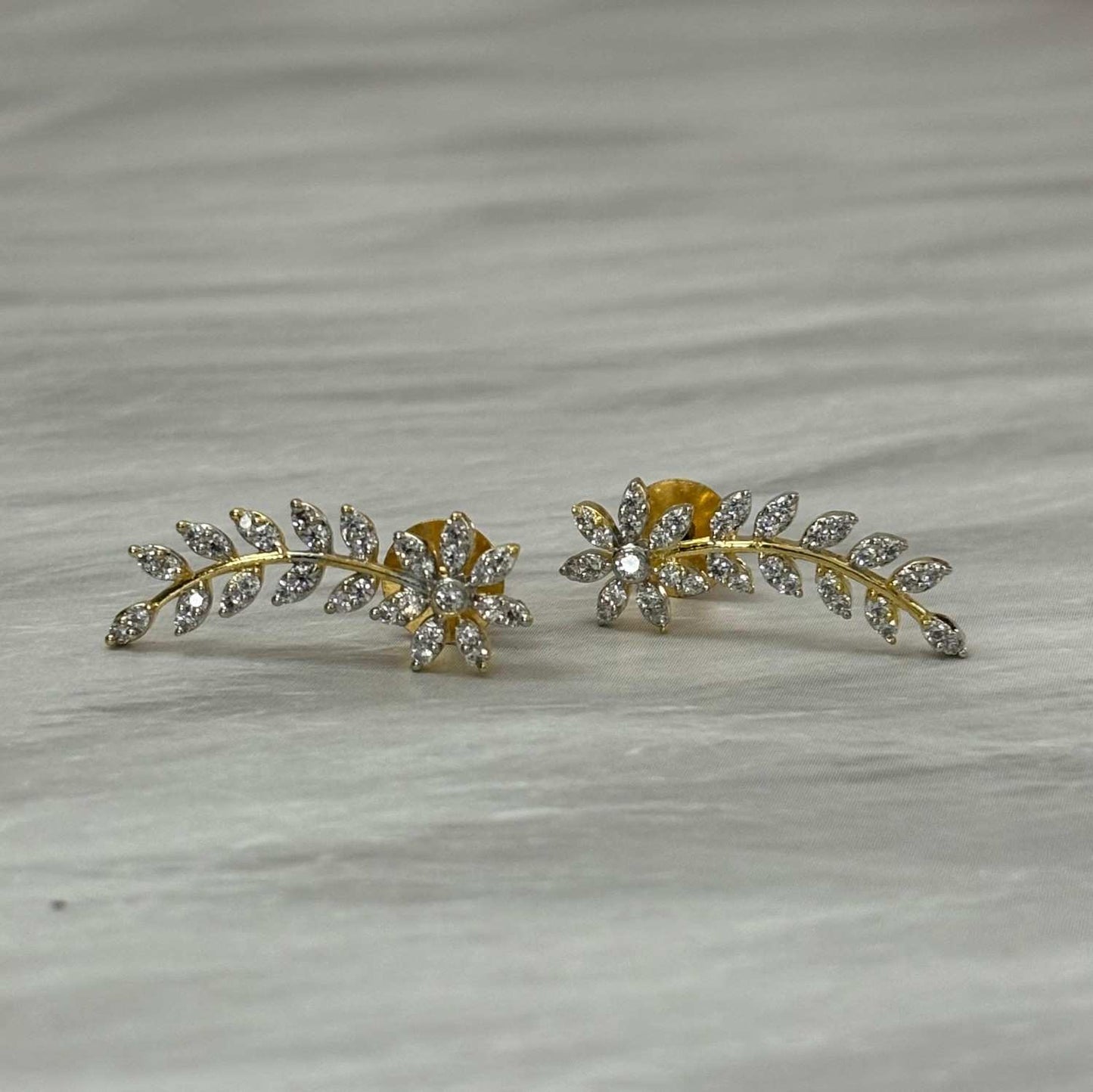 AD Stone Floral earring model J0032-CS23
