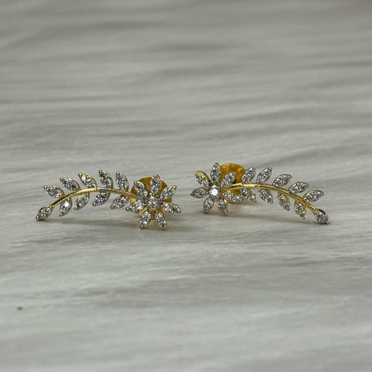 AD Stone Floral earring model J0032-CS23