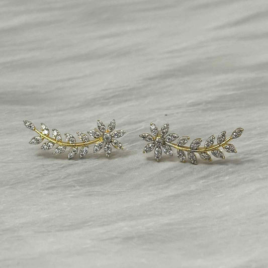 AD Stone Floral earring model J0032-CS23