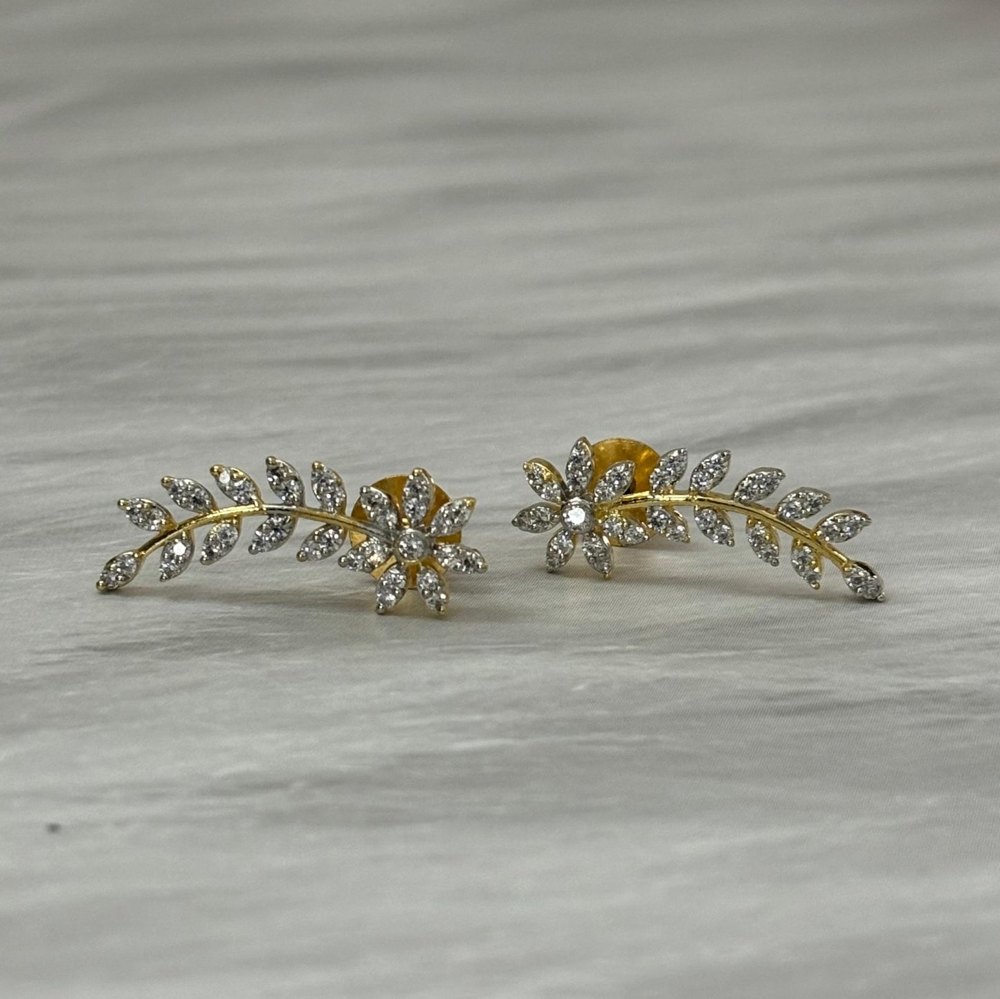 AD Stone Floral earring model J0032-CS23