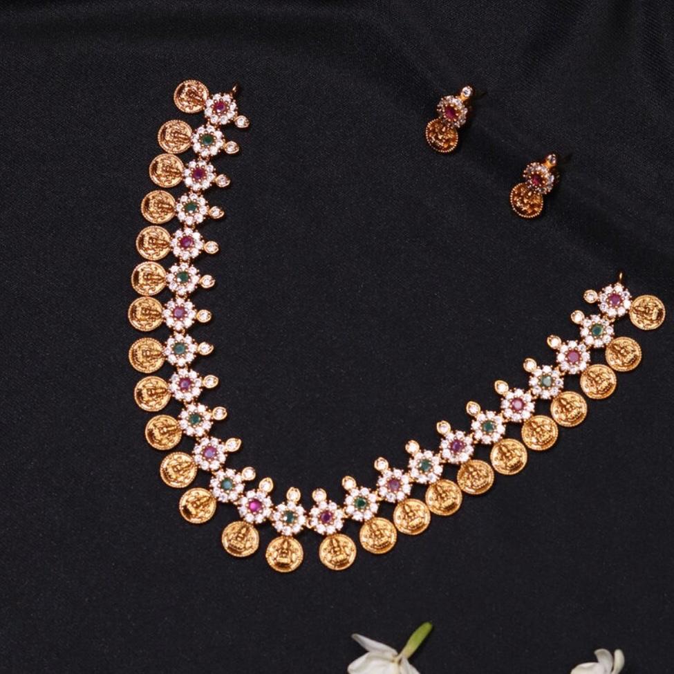 AD Sone Coin Necklace N0002-CR88