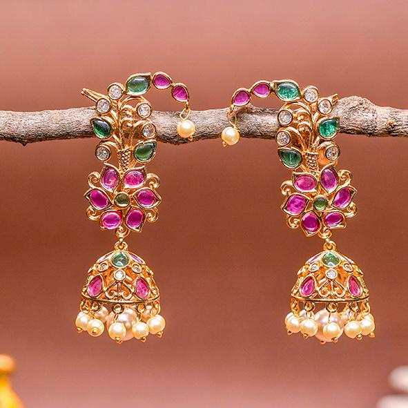 Floral Earcuff Jhumka J0022-CJ39