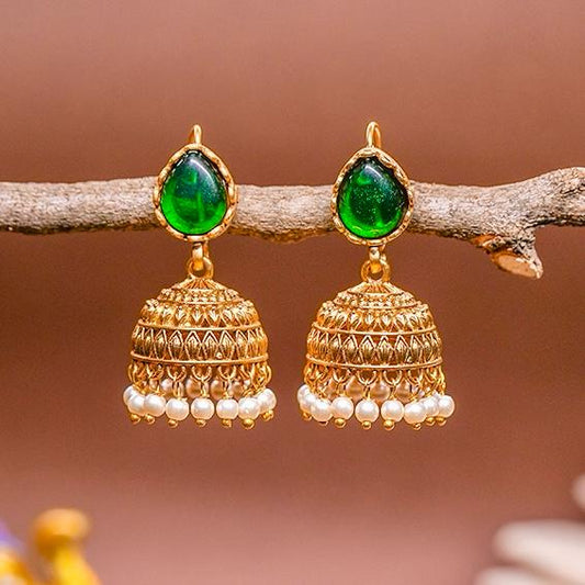 Green Hoop Jhumka J0012-CD20