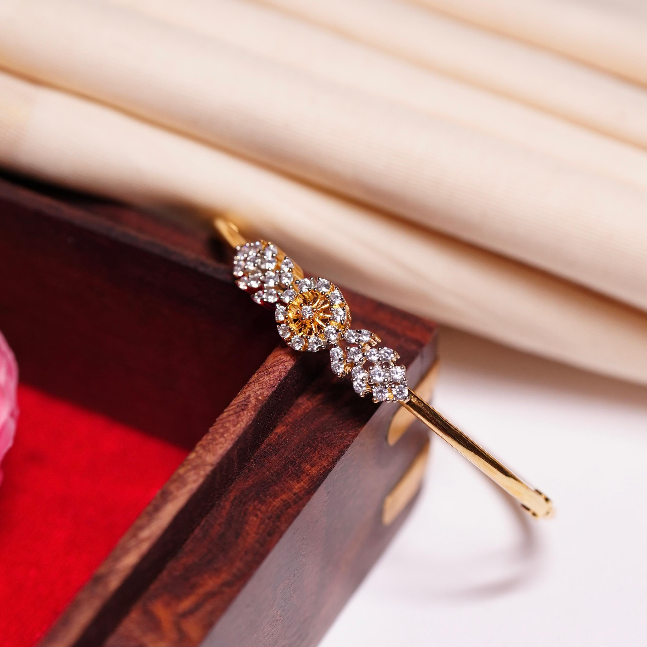 AD Stone kada open Bangle K0006-CE30