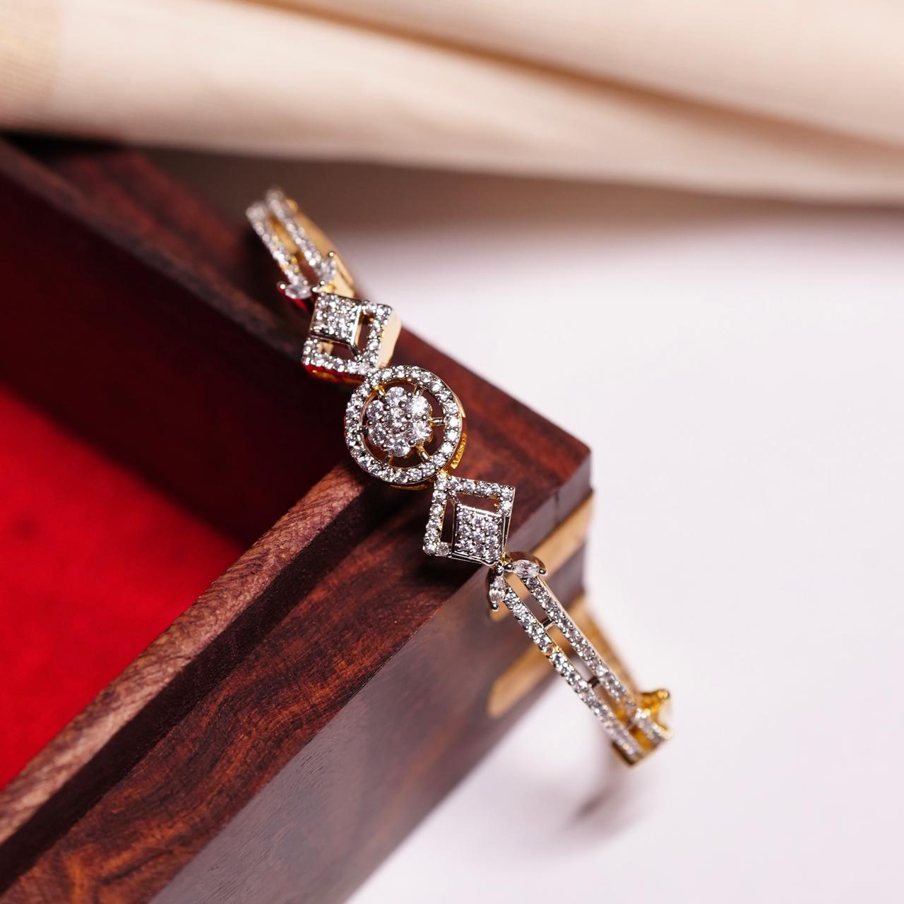 AD Stone openable kada Bangle K0005-CE40