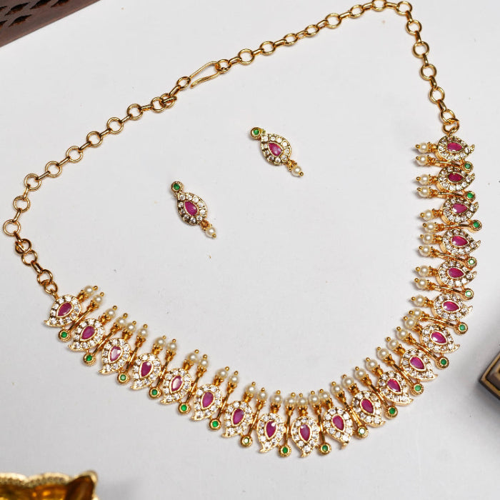 Premium Traditional Stone Maga Necklace N0048-CJ72