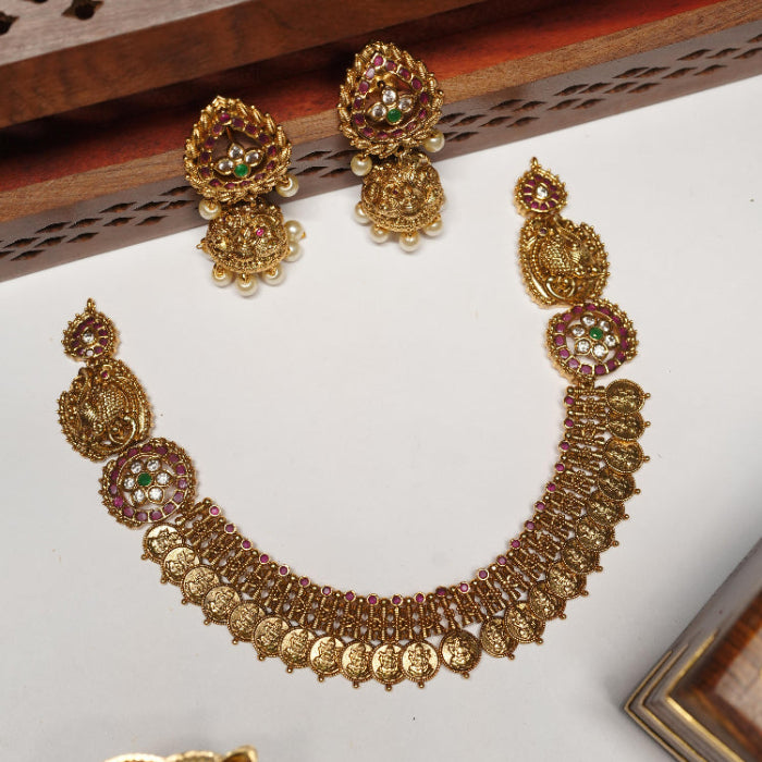 Premium Kasu necklace N0032-CR108