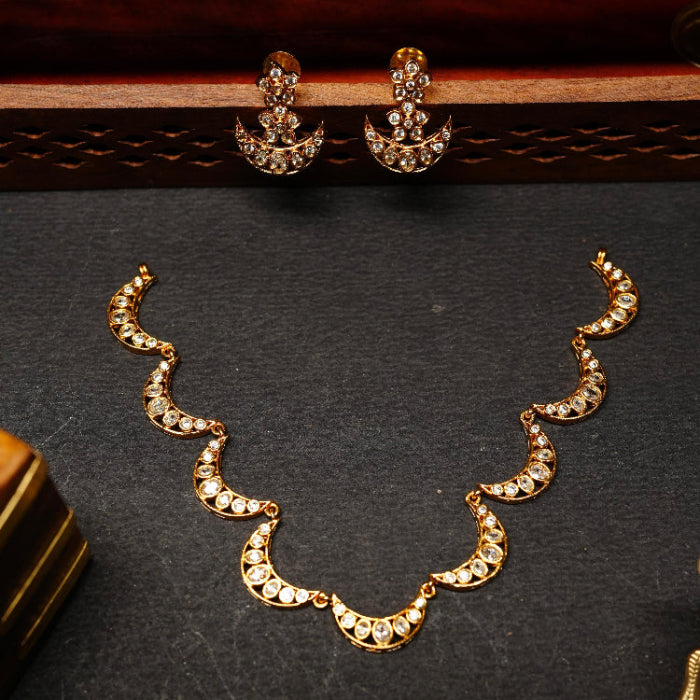 Moon Necklace AD Stone necklace N0065-CJ26