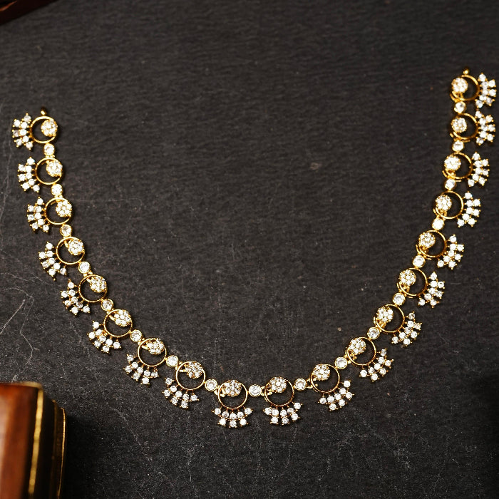 Floral Stone Minimal Necklace N0063-CJ35