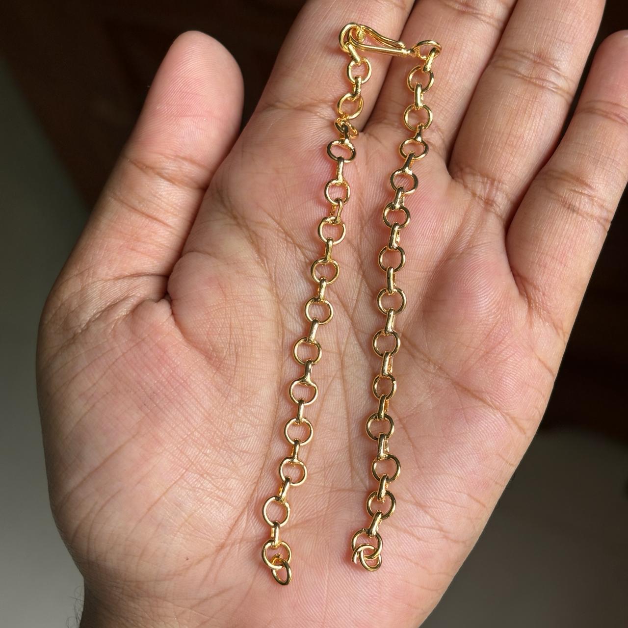 SET OF 2 Premium Quality Back Chain of 25 cm /9.5 inch micro polish BC001