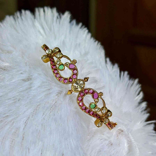 Premium Quality Kemp Openable Bangle Peacock Pattern kada K0012-CS28