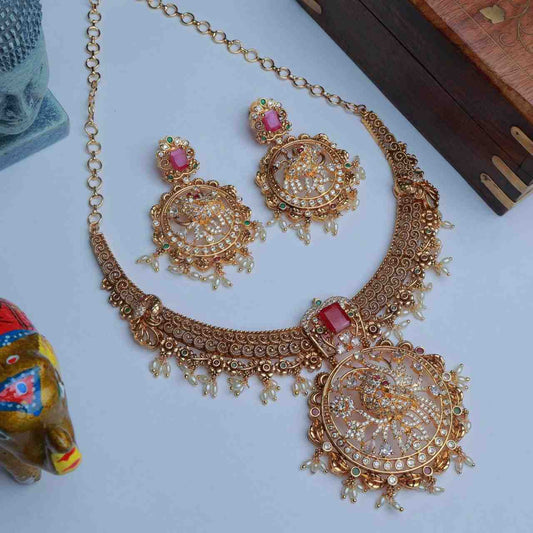 Premium Quality Hasli Peacock Necklace N0056-CV170