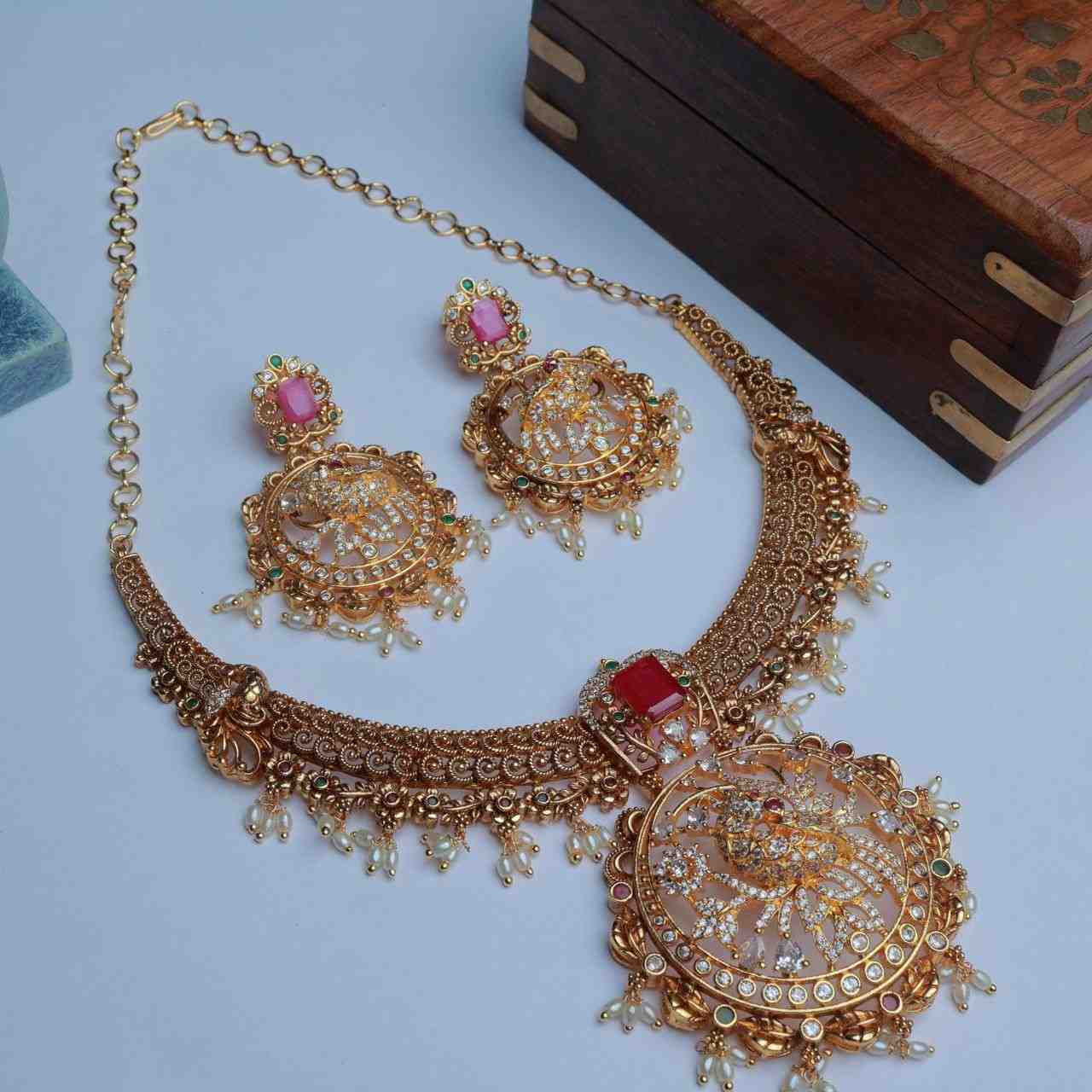 Premium Quality Hasli Peacock Necklace N0056-CV170