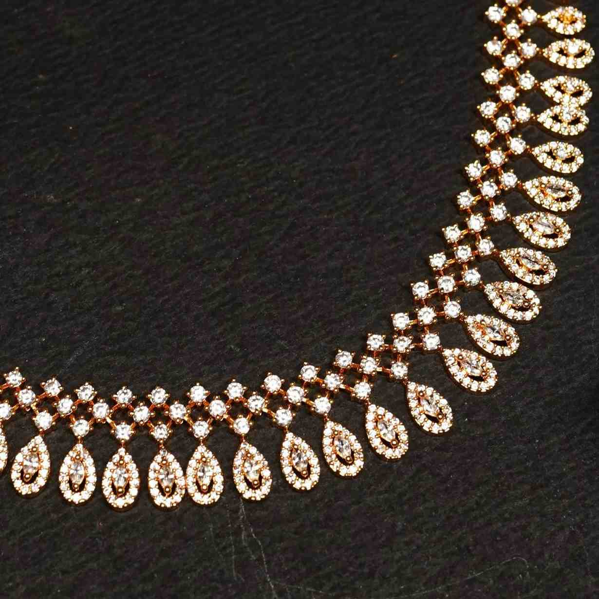 Premium Quality White AD Stone Diamond Replica Necklace N0076-CJ88