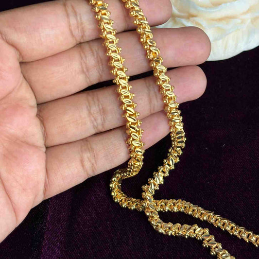 Premium Quality 25 inches Gold Plated chain collections Microplated chain C001-CO48