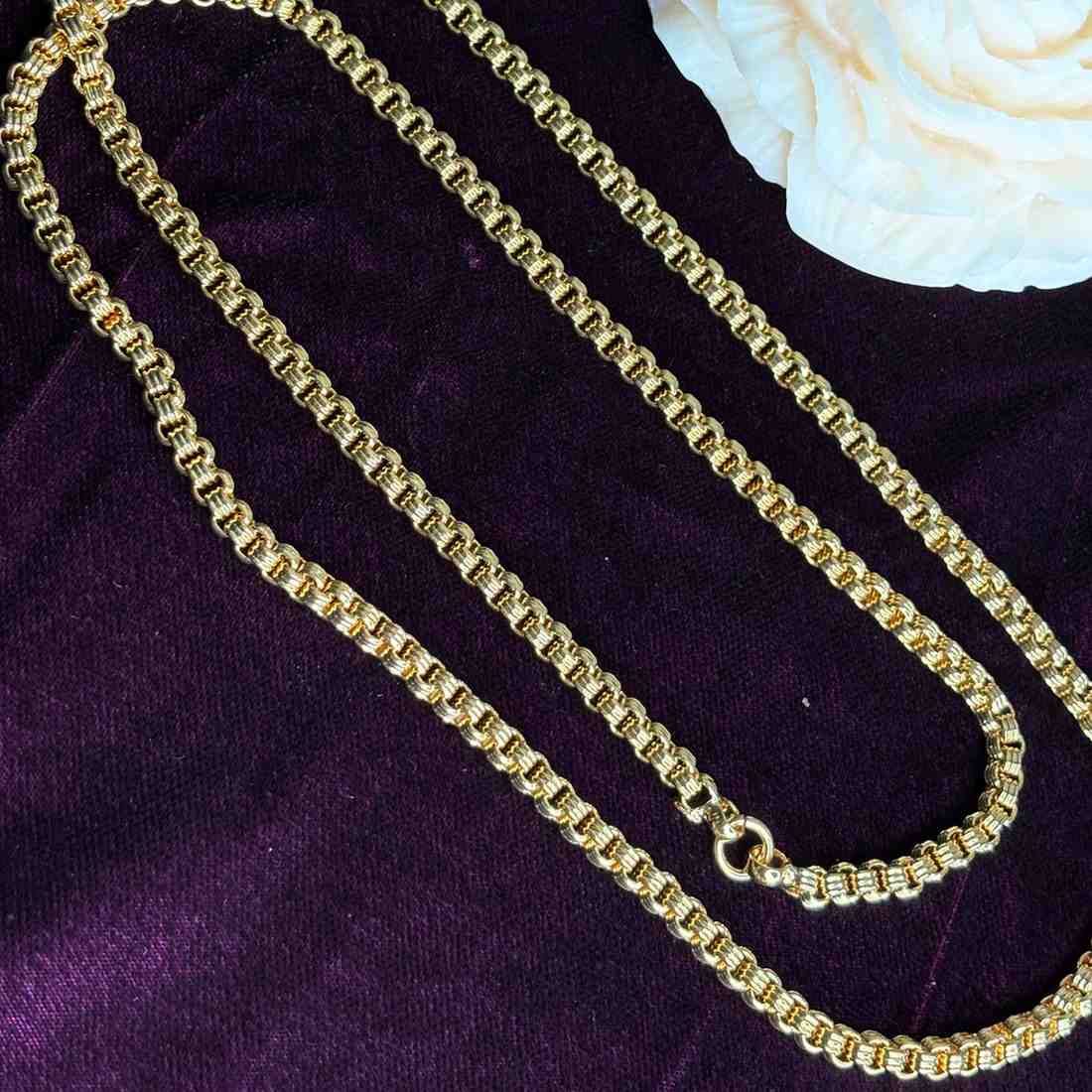 Premium Quality 31 inches Minor Gold Plated chain collections Microplated chain C004-CO60