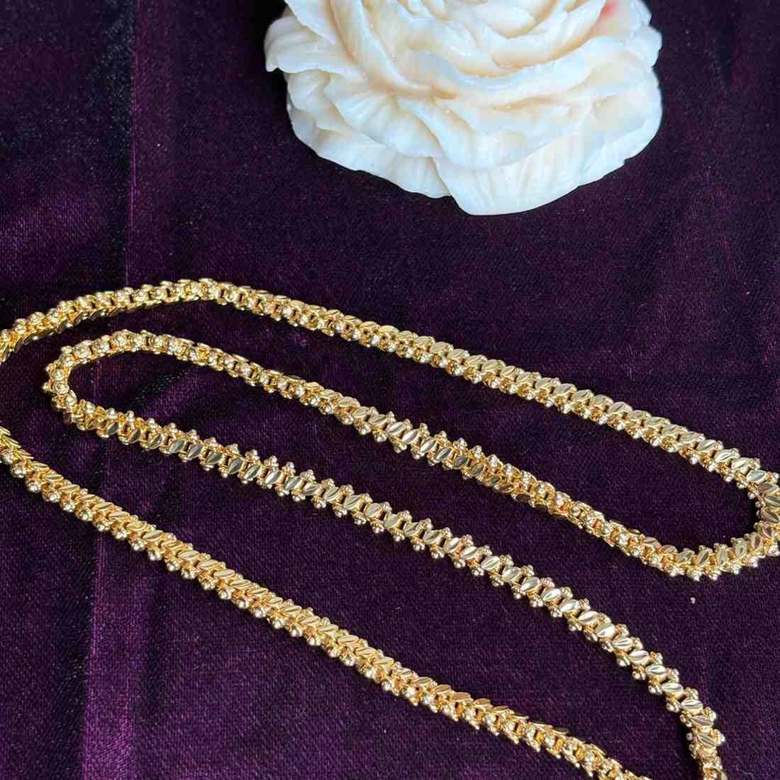 Premium Quality 25 inches Gold Plated chain collections Microplated chain C001-CO48