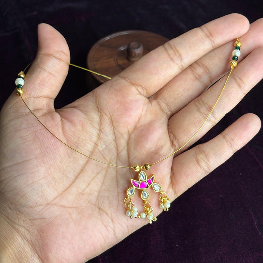 Premium Quality Jadau Kundan invisible chain IN004-N13