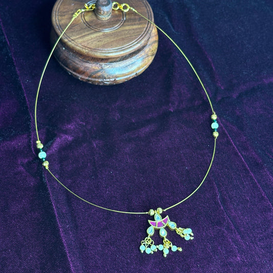 Premium Quality Jadau Kundan invisible chain IN004-N13
