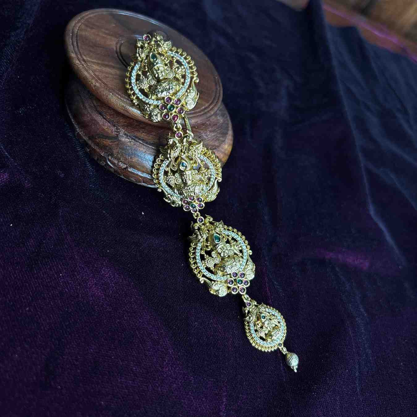 Premium Quality Jada billa 6 inch long Short Size Floral Pattern HA033-CR52