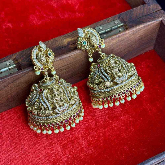 Premium Quality Grand Look Traditional Big Size Bridal Jhumka  J0073-CN169
