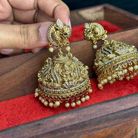 Premium Quality Grand Look Traditional Big Size Bridal Jhumka  J0073-CN169