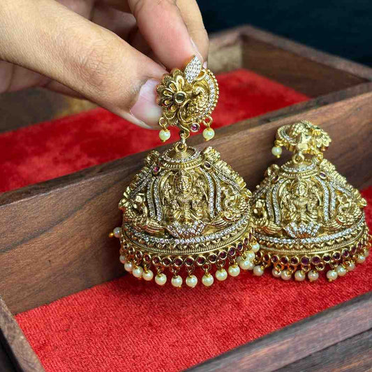 Premium Quality Grand Look Traditional Big Size Bridal Jhumka  J0073-CN169