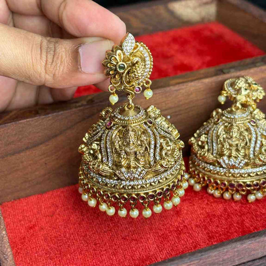 Premium Quality Grand Look Traditional Big Size Bridal Jhumka  J0073-CN169