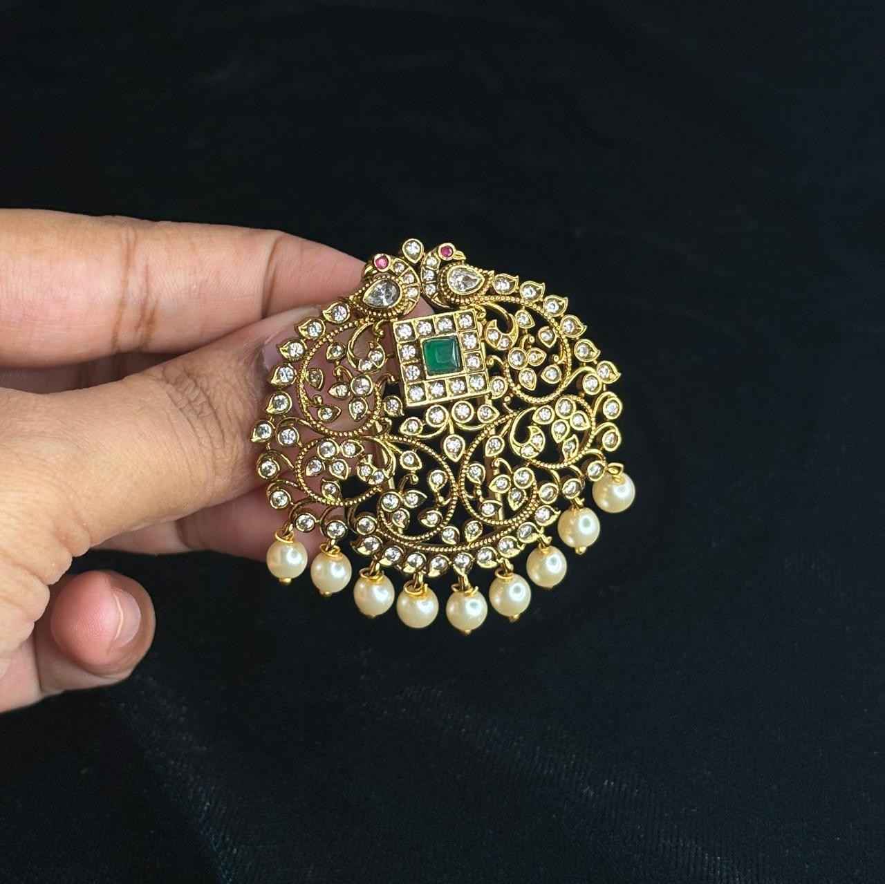 Premium Quality Floral Pattern Stone Hair Accessories HA034-CN38