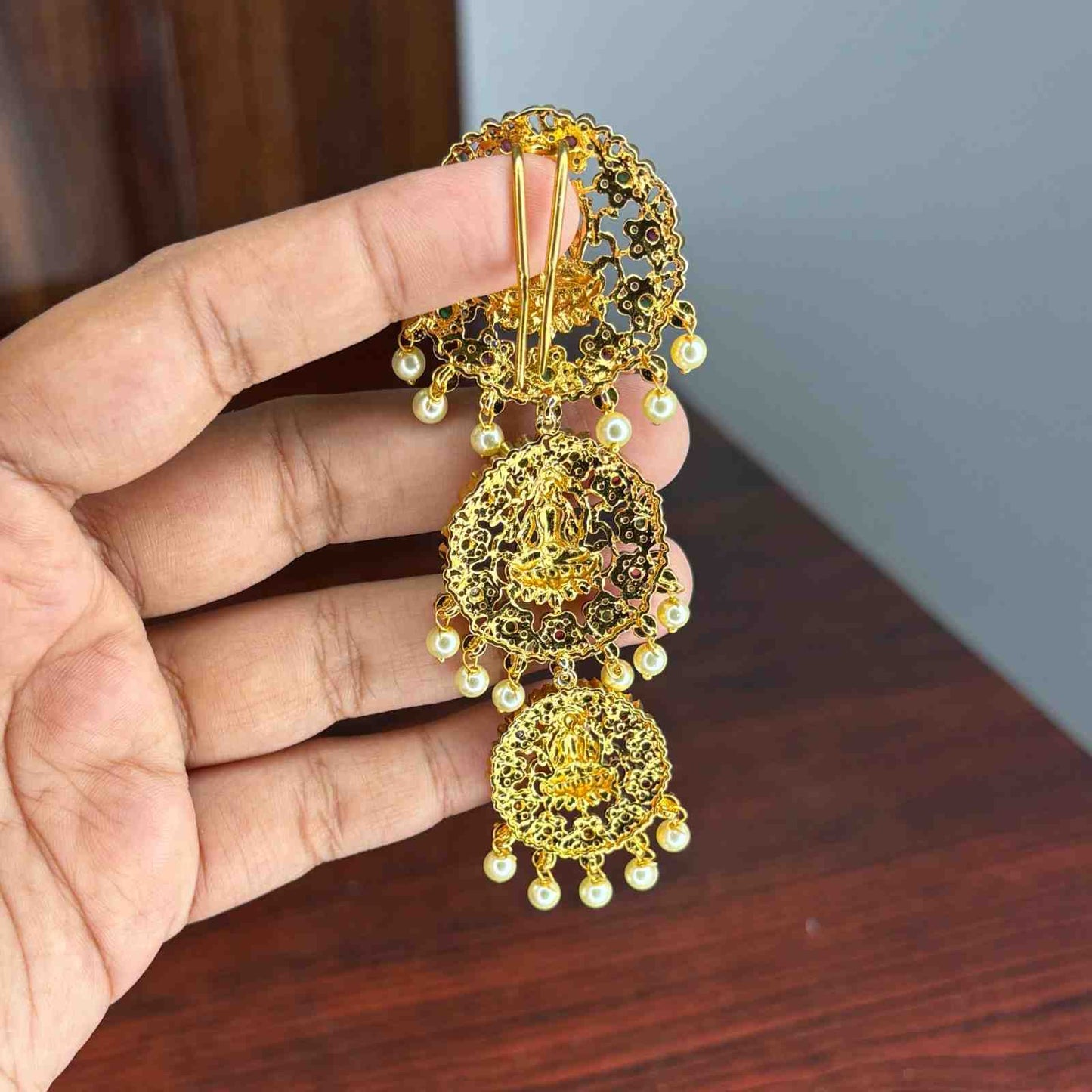 Premium Quality Floral Pattern Lakshmi Short Jada Billa HA037-CC32