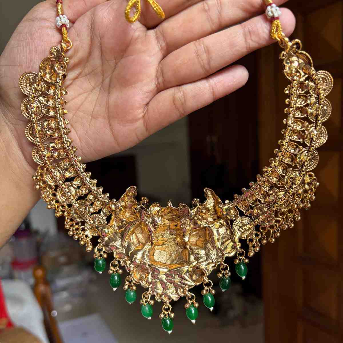 Premium Lakshmi necklace N0196-CJ57