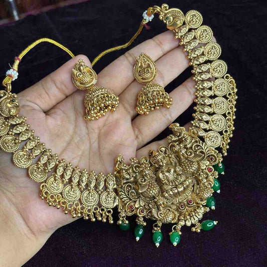 Premium Lakshmi necklace N0196-CJ57