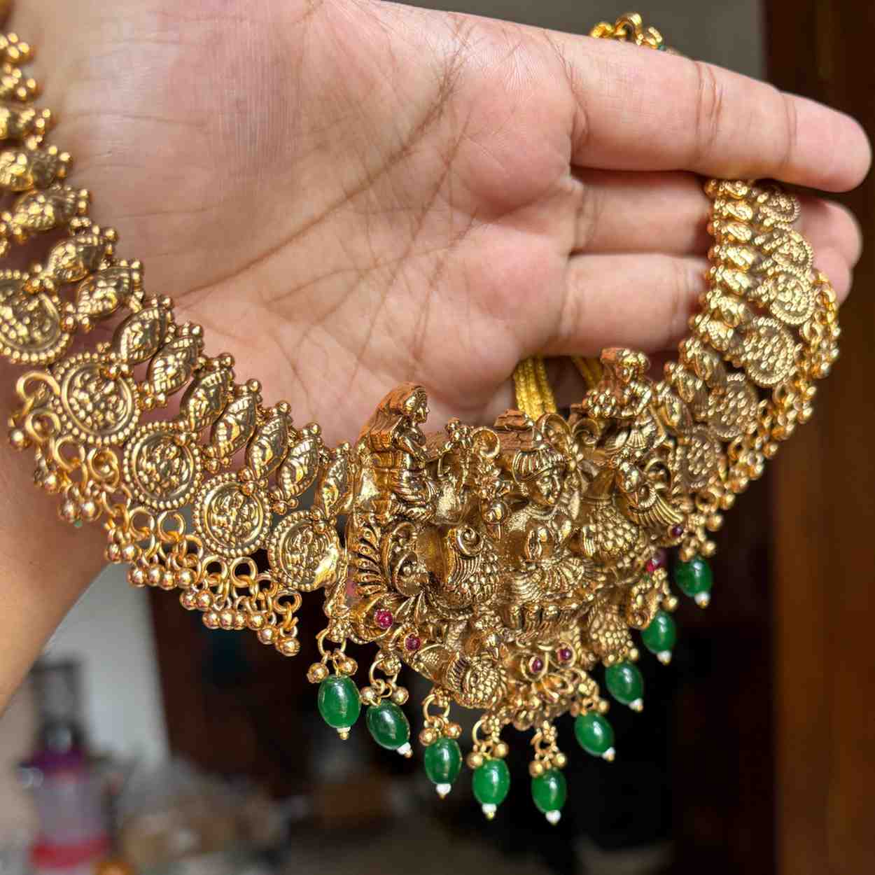 Premium Lakshmi necklace N0196-CJ57