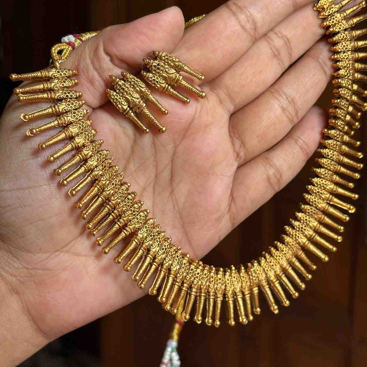 Premium Matte Finish Mulla Poov necklace N0216-CJ20