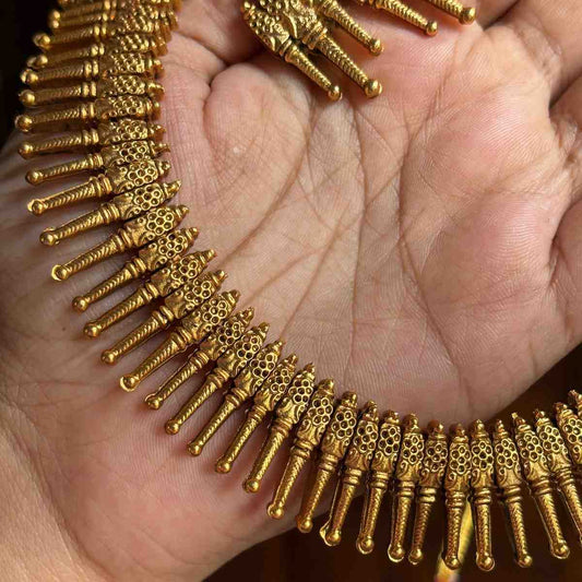 Premium Matte Finish Mulla Poov necklace N0216-CJ20