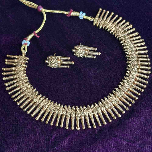 Premium Matte Finish Mulla Poov necklace N0216-CJ20