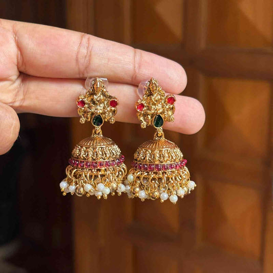 N0197 Matte Finish Lakshmi necklace