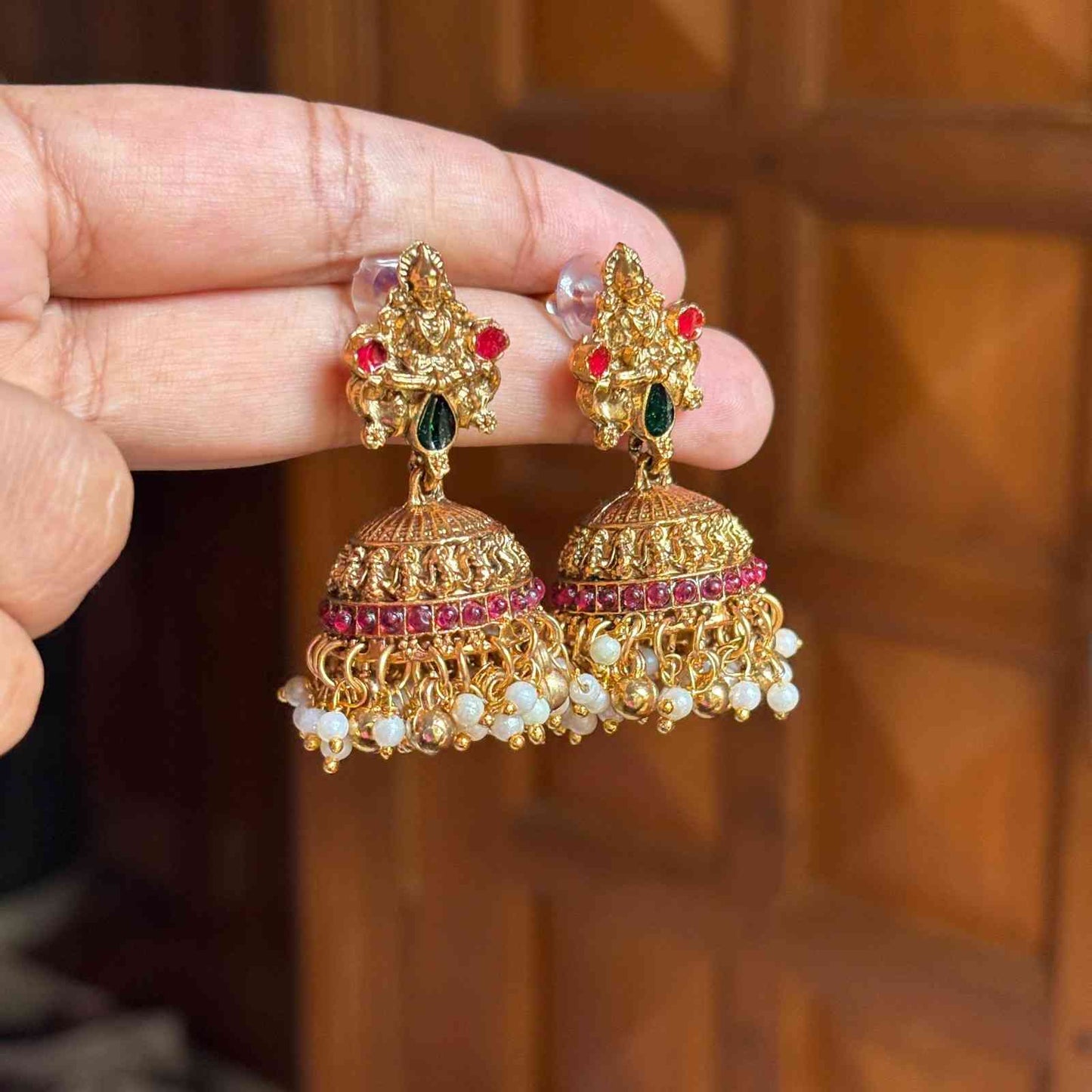 N0197 Matte Finish Lakshmi necklace