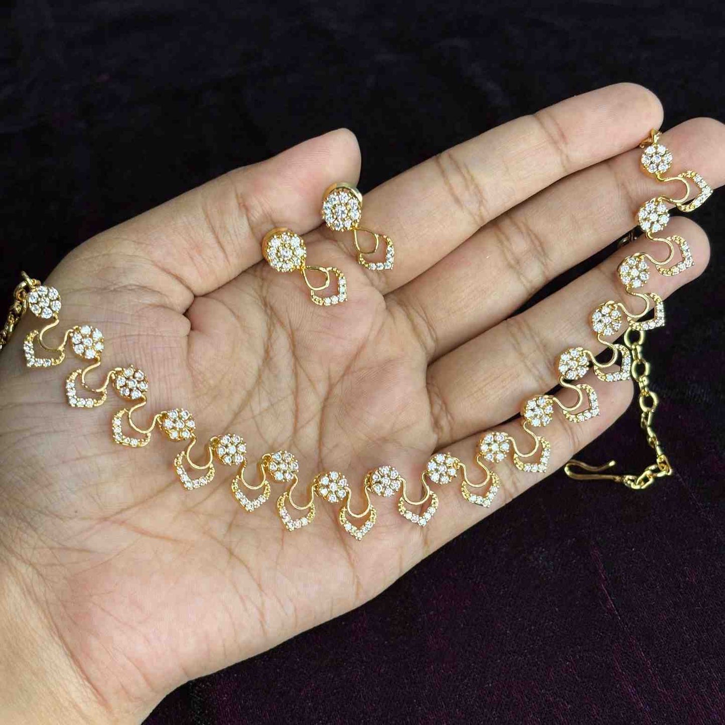 N0213 Premium Quality Diamond Replica Necklace
